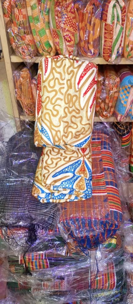 LE KENTÉ OU KITA MON ETOILE BRILLE, LE PAGNE AKAN COUPLE 6 PAGNES.